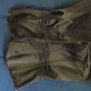 Black heart shape strapless corset